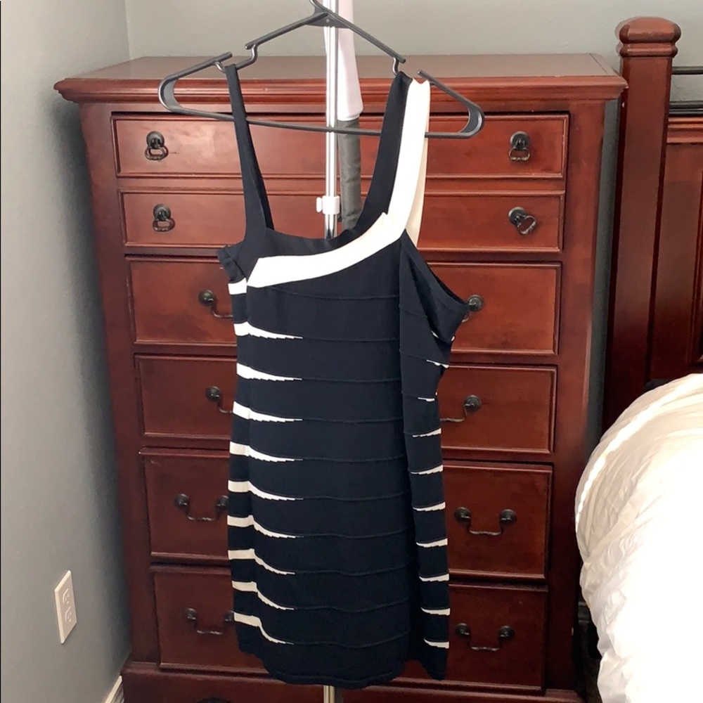 Black and white dress